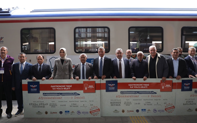 TÜRSAB gastronomi treni ile yerel lezzet yolculuğu Afyonkarahisar’dan başladı