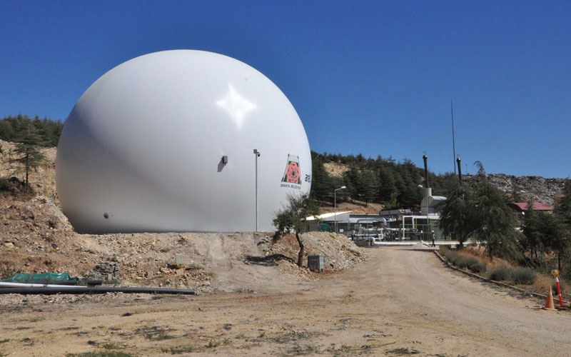 Isparta’da metan gazı Depolama Balonu kuruldu