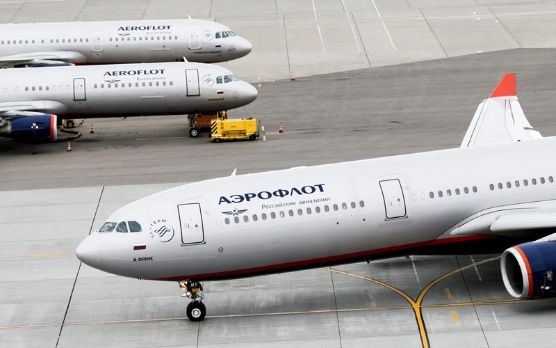 Aeroflot'un 13 uçağına el kondu