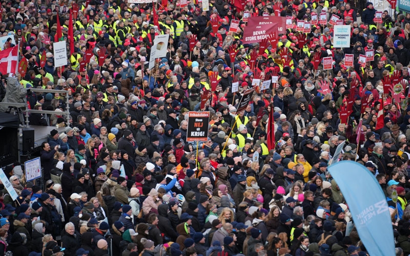Danimarka'da resmi tatil protestosu