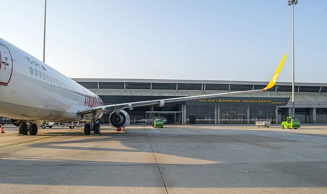 Milas-Bodrum Havaalanı bir ayda 754 bin 736 yolcuya hizmet verdi