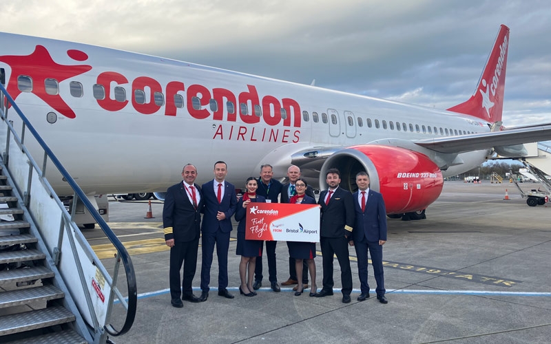 Corendon Airlines, İngiltere pazarında sezonu Bristol – Antalya uçuşu ile açtı