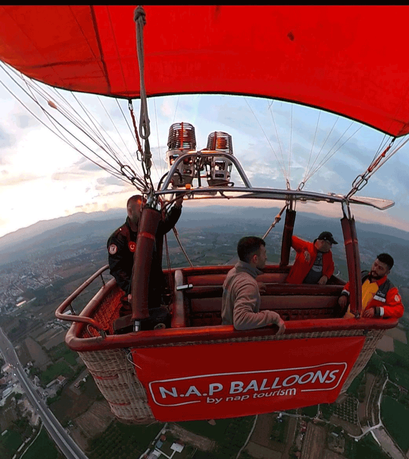 Yatağan’da balon turizmi için test uçuşları başladı