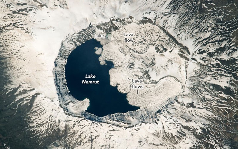 Nemrut Krater Gölü NASA astronotlarının gözdesi oldu 