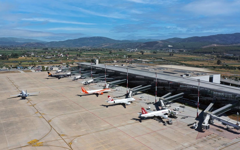 Milas-Bodrum havalimanı Ocak ayında 180 bin 763 yolcuya hizmet verdi