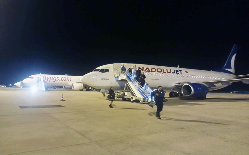 Samsun havalimanın'da 2 ayda 258 bin yolcuya hizmet verildi