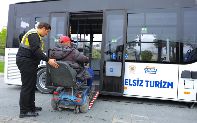 Samsun'da Engelsiz Turizm Otobüsü hizmette
