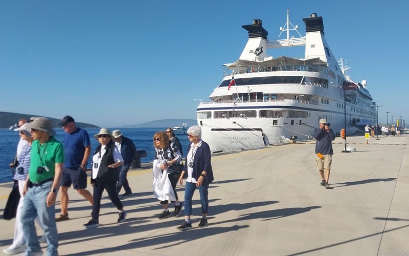 Bodrum'a kruvaziyer ile 274 yolcu geldi