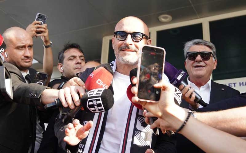 Beşiktaş’ın yeni teknik direktörü Vincenzo Italiano, İstanbul’a geldi