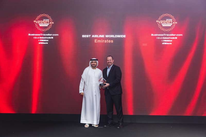 Emirates, 2026 Business Traveller Orta Doğu Ödülleri'nde  “Dünyanın En İyi Havayolu Şirketi” seçildi