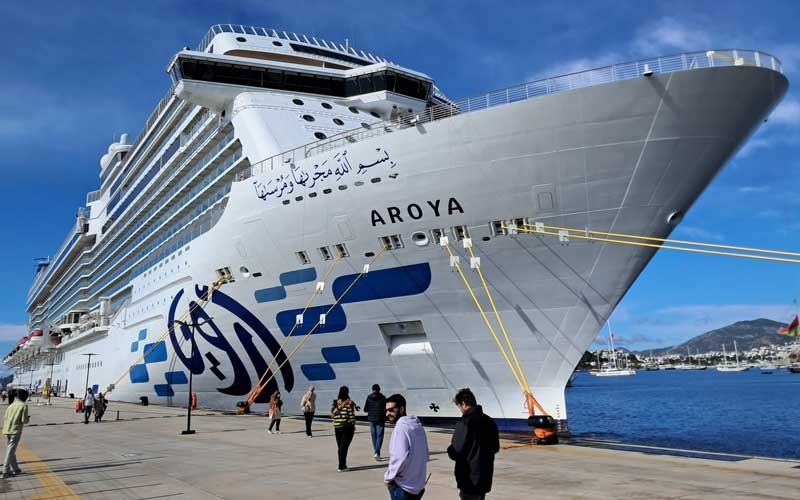 Dev kruvaziyer bin 203 yolcusuyla Bodrum’a geldi