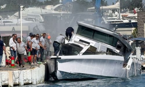 Bodrum'daki marinada patlama: 3 yaralı