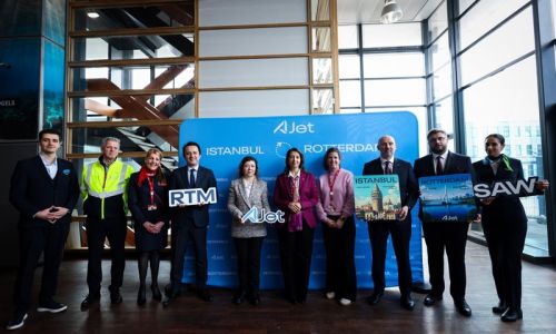 AJet'in İstanbul-Rotterdam seferleri başladı