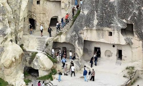 Kapadokya'da bayram yoğunluğu yaşanıyor