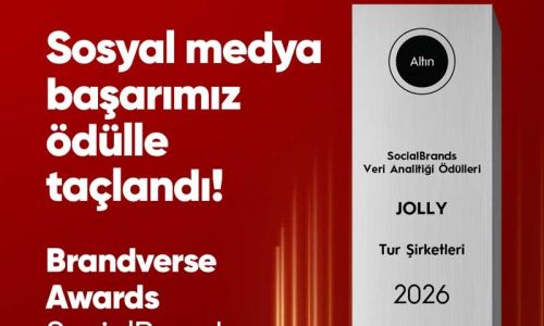 JOLLY’YE BRANDVERSE AWARDS’TAN ALTIN ÖDÜL