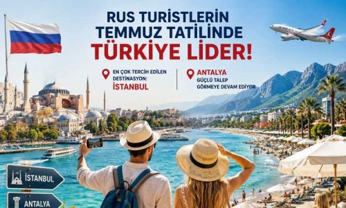 Rus turistlerin temmuz ayındaki yurt dışı seyahatlerinde Türkiye lider