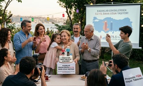 Türkiye'de kadınların erkeklerden 5,2 yıl daha uzun yaşıyor