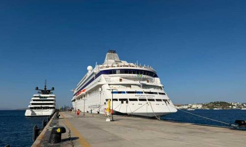 Bodrum Limanı'nda kruvaziyer hareketi