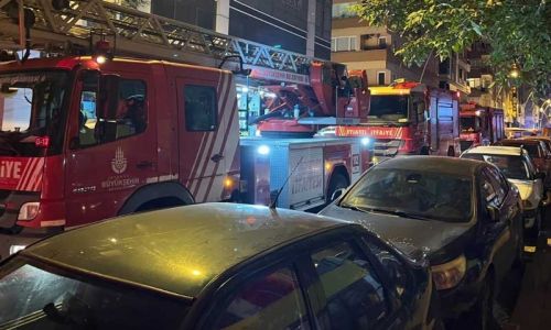 6 katlı apart otelde yangın çıktı